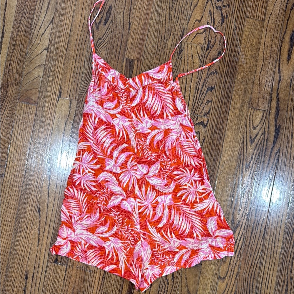 Ripcurl Tropical Red and Pink Romper